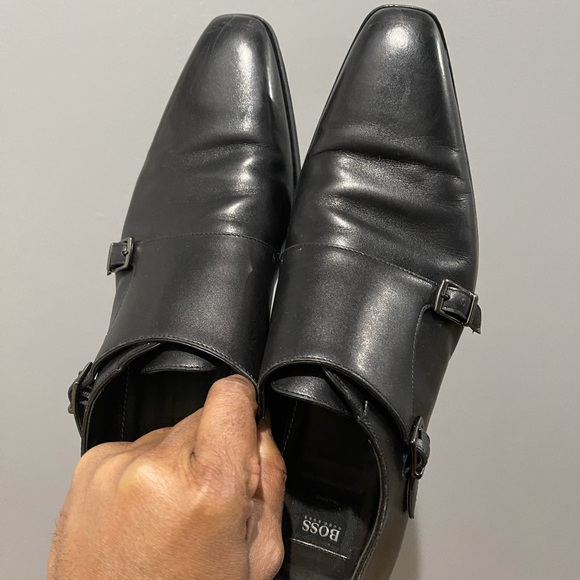 boss monk strap shoes